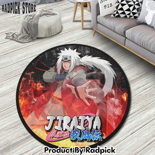 Jiraiya round rug custom anime circle carpet  rp5954937